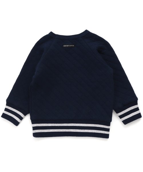 BREEZE（ブリーズ）の「キルティングトレーナー（スウェット・キッズ・ネイビー/グレー/マスタード/ワインレッド・90/100/110/120/80/130/140）」の9枚目の写真