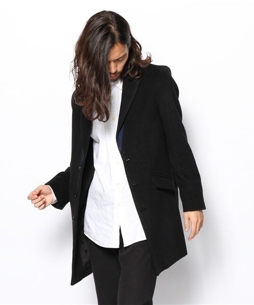 MIDWEST(ミッドウエスト)の「DISCOVERED 3BSチェスターコート(テーラードジャケット・メンズ・ブラック・1/2)」の3枚目の写真