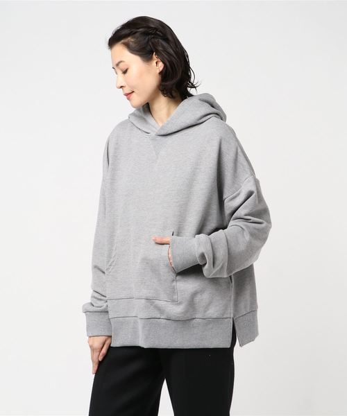 rps（アールピーエス）の「裏毛スリットワイドパーカー（パーカー・レディース・チャコールグレー/ピンク/アイボリー/杢グレー/グレイッシュベージュ・M）」の15枚目の写真