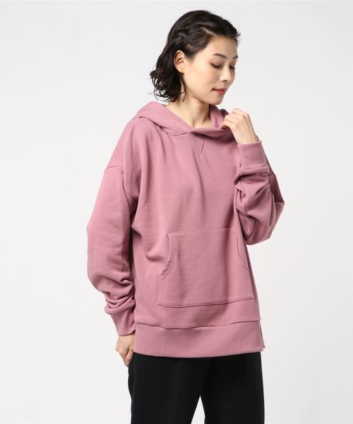 rps（アールピーエス）の「裏毛スリットワイドパーカー（パーカー・レディース・チャコールグレー/ピンク/アイボリー/杢グレー/グレイッシュベージュ・M）」の16枚目の写真