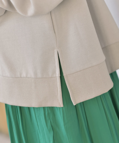 rps（アールピーエス）の「裏毛スリットワイドパーカー（パーカー・レディース・チャコールグレー/ピンク/アイボリー/杢グレー/グレイッシュベージュ・M）」の18枚目の写真