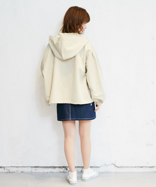 PairPair（ペアペア）の「袖ボリュームマウンテンパーカー（マウンテンパーカー・レディース・ベージュ/ライトベージュ/ブラック/ラベンダー・FREE）」の22枚目の写真