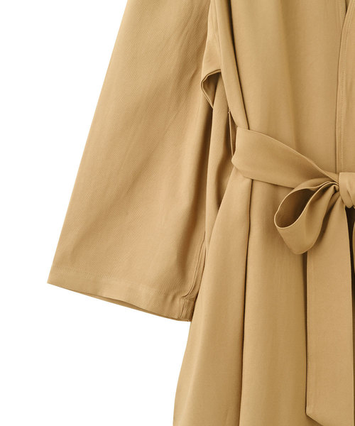 marjour（マージュール）の「SPRING LONG COAT（トレンチコート・レディース・ベージュ/ミント・FREE）」の6枚目の写真