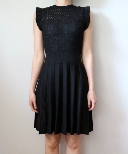 ワンピースアイレットニットフレアワンピース ワンピース Deicy デイシー のファッション