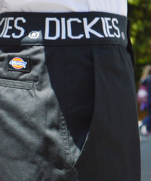 Dickies（ディッキーズ）の「Dickies/ ディッキーズ TCツイルレタードロゴリブイージーショートパンツ（その他パンツ・メンズ・ブラック/カーキ・S/M/L/XL）」の3枚目の写真