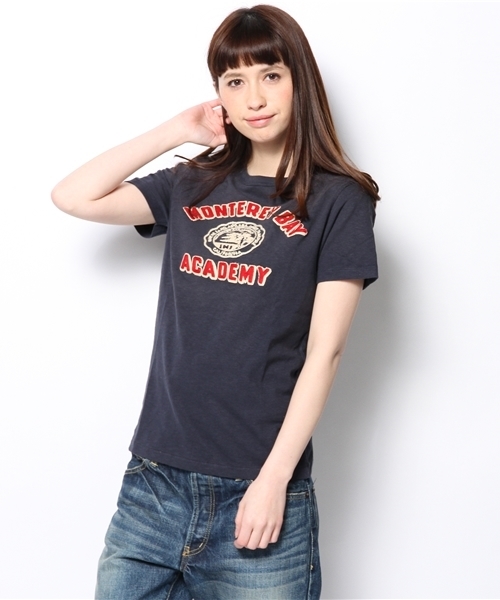 BEAMS BOY（ビームスボーイ）の「○CHESWICK / MONTEREY BAY TEE（Tシャツ/カットソー・レディース・ナチュラル/ネイビー・ONE SIZE）」の2枚目の写真