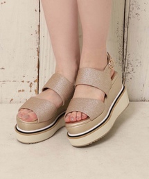 one after another NICE CLAUP | ライン入り厚底ヒールサンダル(サンダル)