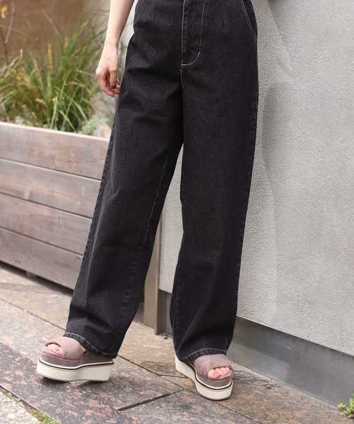 one after another NICE CLAUP（ワンアフターアナザーナイスクラップ）の「ライン入り厚底ヒールサンダル（サンダル・レディース・ブラック/モカ/ゴールド・SMALL/MEDIUM/LARGE）」の9枚目の写真