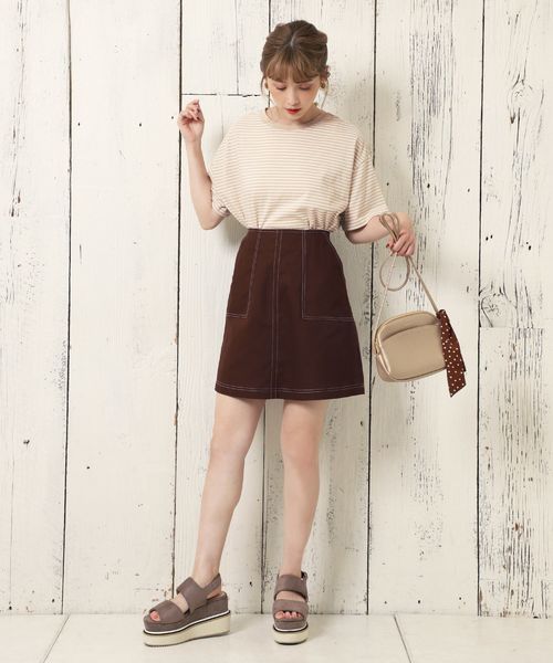 one after another NICE CLAUP（ワンアフターアナザーナイスクラップ）の「ライン入り厚底ヒールサンダル（サンダル・レディース・ブラック/モカ/ゴールド・SMALL/MEDIUM/LARGE）」の11枚目の写真