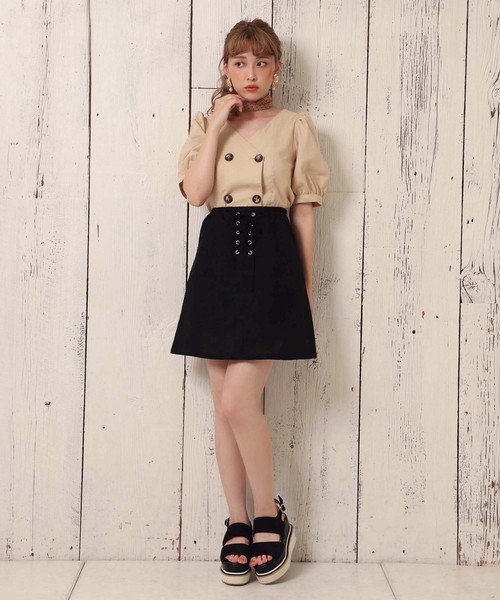 one after another NICE CLAUP（ワンアフターアナザーナイスクラップ）の「ライン入り厚底ヒールサンダル（サンダル・レディース・ブラック/モカ/ゴールド・SMALL/MEDIUM/LARGE）」の15枚目の写真