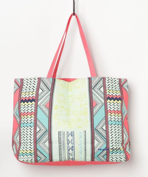 PARKS TOKYO SELECT（パークストウキョウセレクト）の「【PRINTED VILLAGE】（UN）カラフル トートバッグ（トートバッグ・レディース・ライトグリーン/パープル/ピンク・FREE）」の3枚目の写真