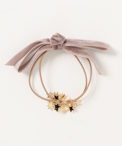 flower(フラワー)の「メテオリボンヘアゴム(ヘアゴム・レディース・カーキ/アイボリー/グレー/ブルー/ブラック/ピンク/ベージュ/パープル/グリーン・FREE)」の13枚目の写真