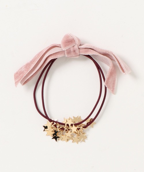 flower(フラワー)の「メテオリボンヘアゴム(ヘアゴム・レディース・カーキ/アイボリー/グレー/ブルー/ブラック/ピンク/ベージュ/パープル/グリーン・FREE)」の15枚目の写真