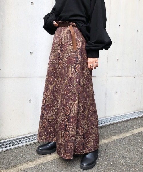 PAGEBOY（ページボーイ）の「ペイズリーAラインスカート