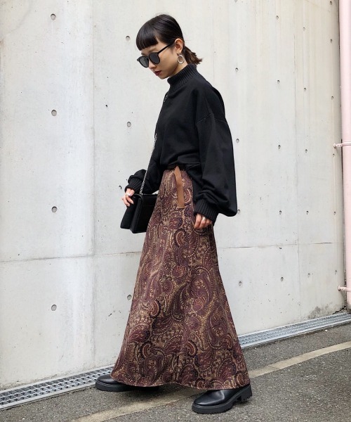 PAGEBOY ペイズリーAラインスカート PAGEBOY（ページボーイ）の「ペイズリーAラインスカート