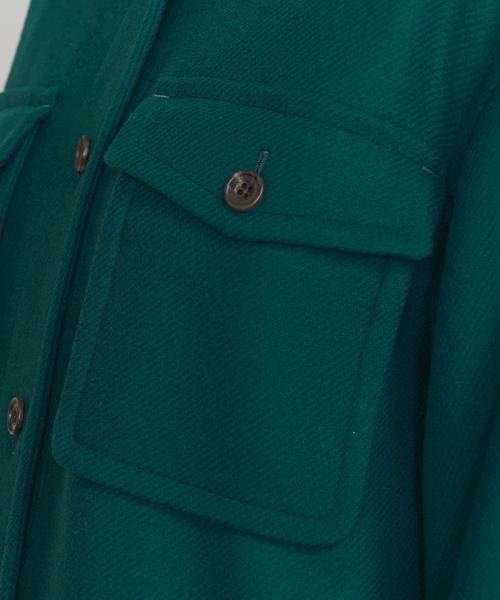 BEAUTY&YOUTH UNITED ARROWS（ビューティーアンドユースユナイテッドアローズ）の「BY メルトンCPOコートо（その他アウター・レディース・ダークグリーン/ダークブラウン・SMALL/MEDIUM）」の21枚目の写真