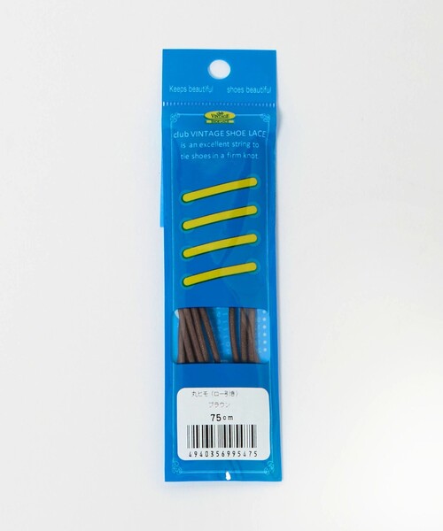 green label relaxing（グリーンレーベルリラクシング）の「＜M.MOWBRAY＞シューレースM 75cm ロー引き 丸ヒモ 靴紐（シューズ小物/雑貨・メンズ・ブラック/ダークブラウン・SMALL/FREE）」の5枚目の写真