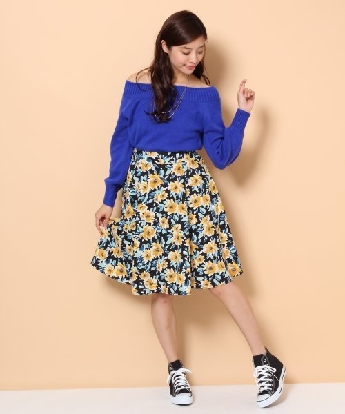 Heather（ヘザー）の「アクリルナイロンオフショルニット　547492（ニット/セーター・レディース・ブラック/ブルー/レッド/グレー系その他/グリーン・FREE）」の16枚目の写真