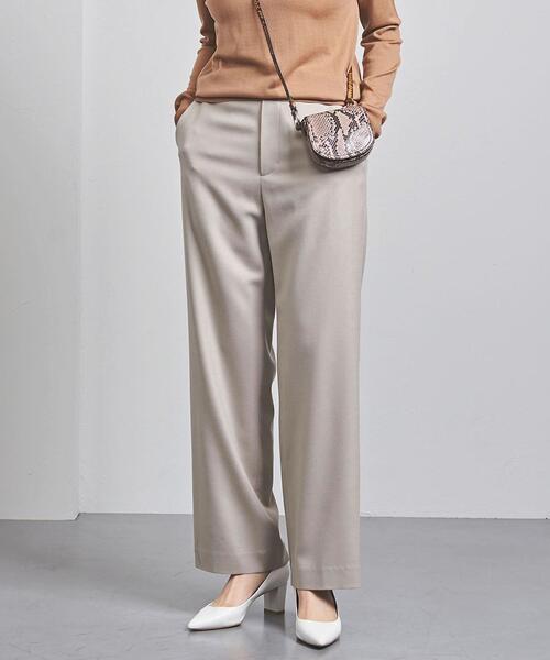 UNITED ARROWS(ユナイテッドアローズ)の「UWSC W ストレート ワイドパンツ(その他パンツ・レディース・ダークブラウン/ピンク/ナチュラル/オフホワイト・40/36/38)」の3枚目の写真