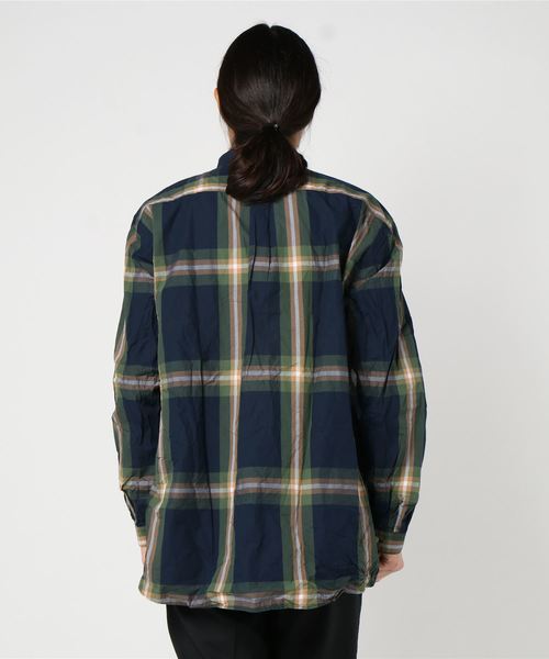 SpinnerBait（スピナーベイト）の「【SPINNER BAIT NAVY LABEL】BIG TARTAN CHECK Tab Collar SHIRTS（シャツ/ブラウス・メンズ・ホワイト系その他/グリーン系その他/ブルー系その他・50/40/42/44）」の5枚目の写真