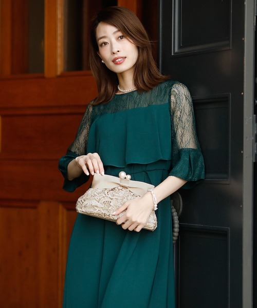PourVous(プールヴー)の「レース ラッピングクラッチバッグ 結婚式 同窓会 オケージョン 二次会 お呼ばれ パーティーバッグ(クラッチバッグ・レディース・シルバー/ブラック/ゴールド・FREE)」の16枚目の写真