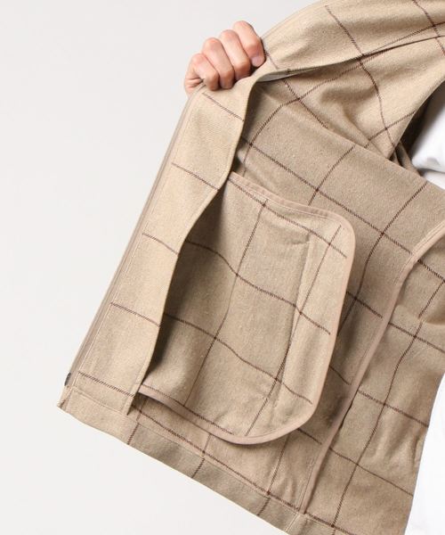 ゴルフ Jacket Check In ジャケット Made スタンダードメイド のファッション Standard ブルゾン Made ジャケット Invertere Golf England ブルゾン Standard