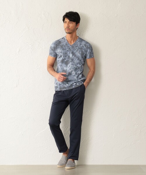 EPoca Uomo ストライプパンツ EPOCA UOMO(エポカ ウォモ) パンツ サイズ48 XL メンズ - ダーク