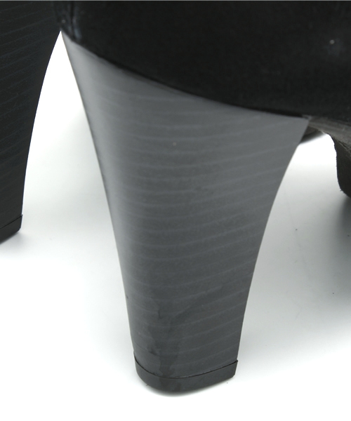 ROSE BUD（ローズバッド）の「(KAREN LIPPS)64151 CAMOSCIO MID HEEL BOOTIE（ブーティ・レディース・ブラック/チャコール・39/35/38/37/36）」の6枚目の写真