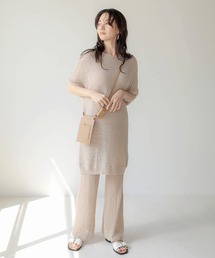 Bab | 【WEB限定】サマーニットセットアップ(チュニック)