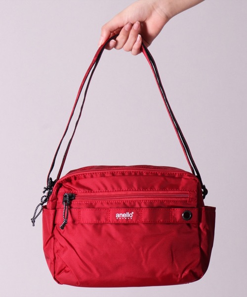 anello(アネロ)の「(LF)【anello】【ユニセックス】ラウンド ショルダーバッグ(ショルダーバッグ・レディース・ライトグレー/ブラック/パープル/ネイビー/ブラウン/レッド/ターコイズブルー・FREE)」の7枚目の写真