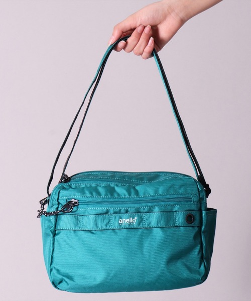 anello(アネロ)の「(LF)【anello】【ユニセックス】ラウンド ショルダーバッグ(ショルダーバッグ・レディース・ライトグレー/ブラック/パープル/ネイビー/ブラウン/レッド/ターコイズブルー・FREE)」の5枚目の写真