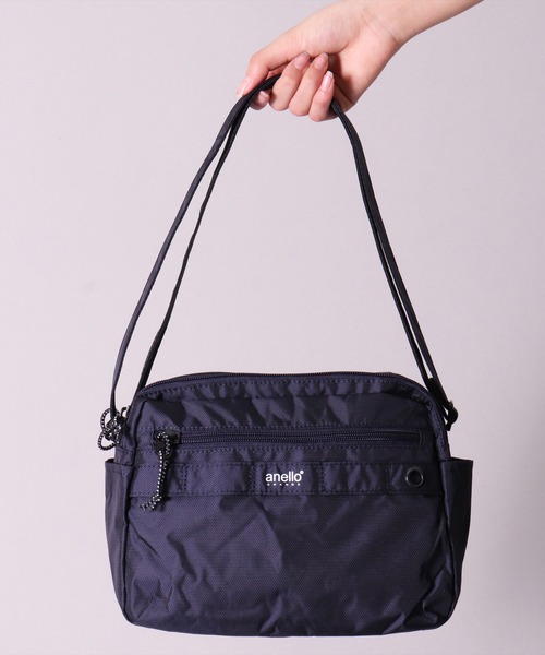 anello(アネロ)の「(LF)【anello】【ユニセックス】ラウンド ショルダーバッグ(ショルダーバッグ・レディース・ライトグレー/ブラック/パープル/ネイビー/ブラウン/レッド/ターコイズブルー・FREE)」の21枚目の写真