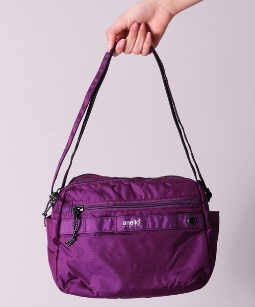 anello(アネロ)の「(LF)【anello】【ユニセックス】ラウンド ショルダーバッグ(ショルダーバッグ・レディース・ライトグレー/ブラック/パープル/ネイビー/ブラウン/レッド/ターコイズブルー・FREE)」の22枚目の写真