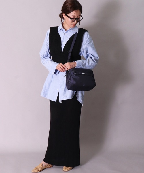 anello(アネロ)の「(LF)【anello】【ユニセックス】ラウンド ショルダーバッグ(ショルダーバッグ・レディース・ライトグレー/ブラック/パープル/ネイビー/ブラウン/レッド/ターコイズブルー・FREE)」の15枚目の写真