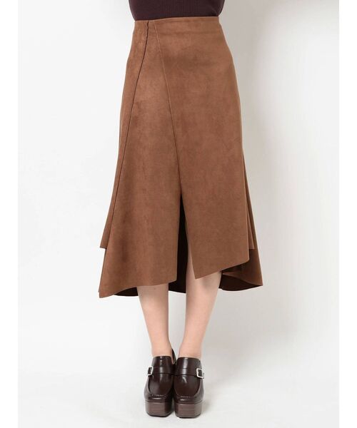 dazzlin（ダズリン）の「スエードライクマーメイドスカート（スカート・レディース・アイボリー/ブラウン/キャメル・FREE）」の14枚目の写真