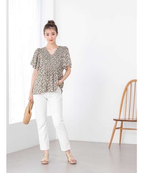 fifth（フィフス）の「ウエッジソールクロスゴムサンダル（サンダル・レディース・ブラック/ベージュ/ライトカーキ/ゴールド・23.5cm/24.5cm/23.0cm/24.0cm/25.0cm/22.5㎝/22.5cm）」の17枚目の写真