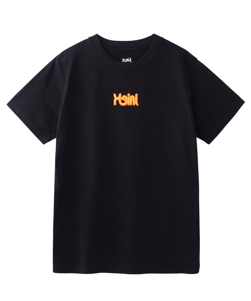 X-girl（エックスガール）の「CURVE LOGO S/S REGULAR TEE（Tシャツ/カットソー・レディース・ホワイト/イエロー/ブラック/アッシュ/ライトブルー/グリーン/ピンク・1/2）」の3枚目の写真