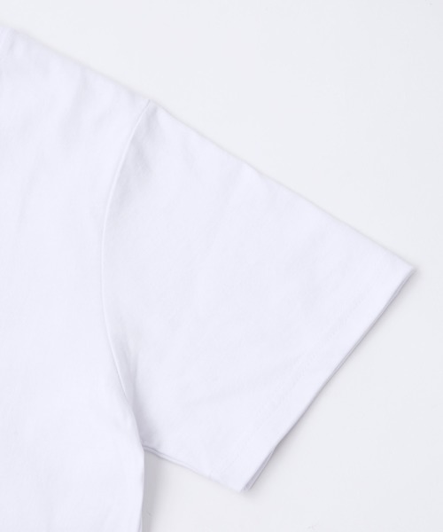 X-girl（エックスガール）の「CURVE LOGO S/S REGULAR TEE（Tシャツ/カットソー・レディース・ホワイト/イエロー/ブラック/アッシュ/ライトブルー/グリーン/ピンク・1/2）」の12枚目の写真