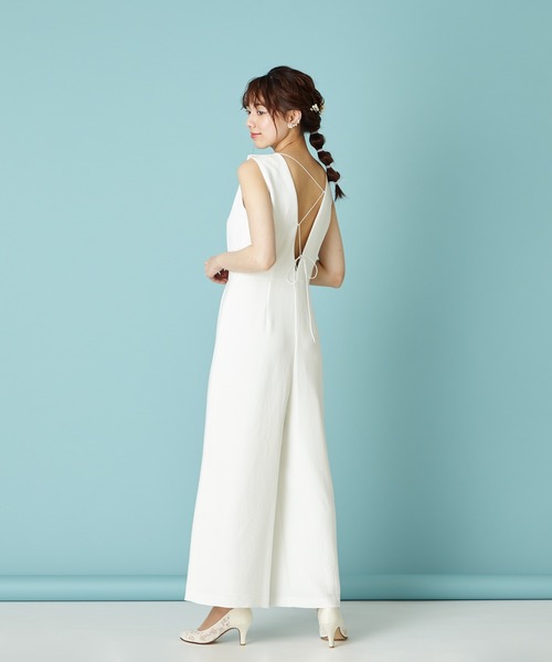 AIMER（エメ）の「バックコードサテンコンビネゾン（つなぎ 