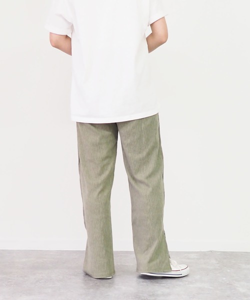 Riberry(リベリー)の「ランダムリブスリットパンツ(その他パンツ・レディース・ブラック/ベージュ/カーキ/キャメル・MEDIUM)」の12枚目の写真