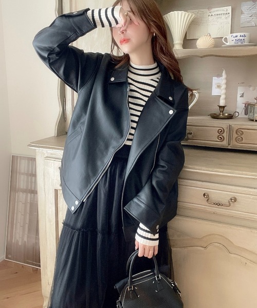 美品　値段交渉可能　ハートクローゼット　ブラックライダースジャケット　　M 美品 値段交渉可能 ハートクローゼット ブラックライダースジャケット