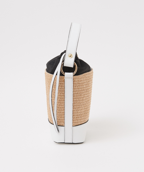 Rouge vif（ルージュヴィフ）の「Maison Vincent かごバケツBAG（ショルダーバッグ・レディース・ホワイト・フリー）」の11枚目の写真