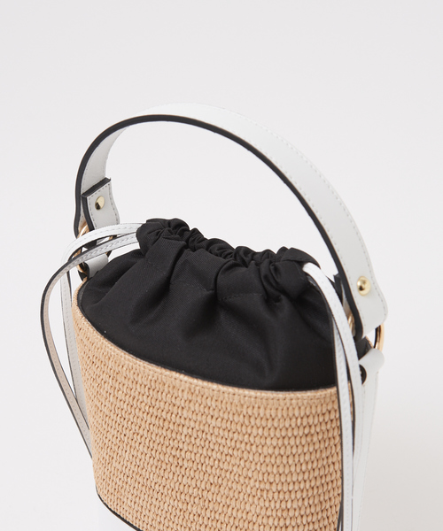 Rouge vif（ルージュヴィフ）の「Maison Vincent かごバケツBAG（ショルダーバッグ・レディース・ホワイト・フリー）」の9枚目の写真