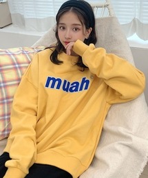 muahmuah | A'GEM/9 × .kom『muah muah/ムーアムーア』COMBI POINT SIGNATURE MTM/コンビ ポイント シグネチャー スウェットシャツ(スウェット)