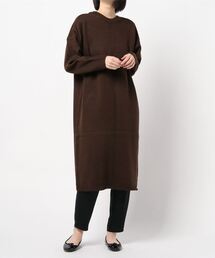 【HONEYSUCKLE ROSE】フカスリットニットワンピ