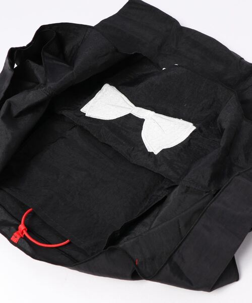 SUPERTHANKS（スーパーサンクス）の「《SUPERTHANKS》HAVE A NICE DAY! ECO BAG（エコバッグ/サブバッグ・レディース・ブラック/ホワイト・FREE）」の4枚目の写真