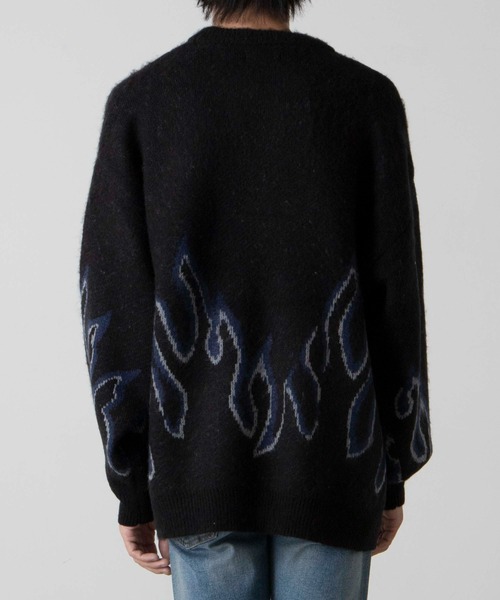 PRADA モヘアファイヤーパターンニット