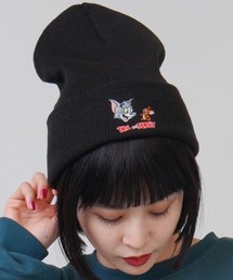 SPINNS（スピンズ）の「【TOM＆JERRY/トムとジェリー】刺繍デザインニットキャップ（ニットキャップ/ビーニー・キッズ）」