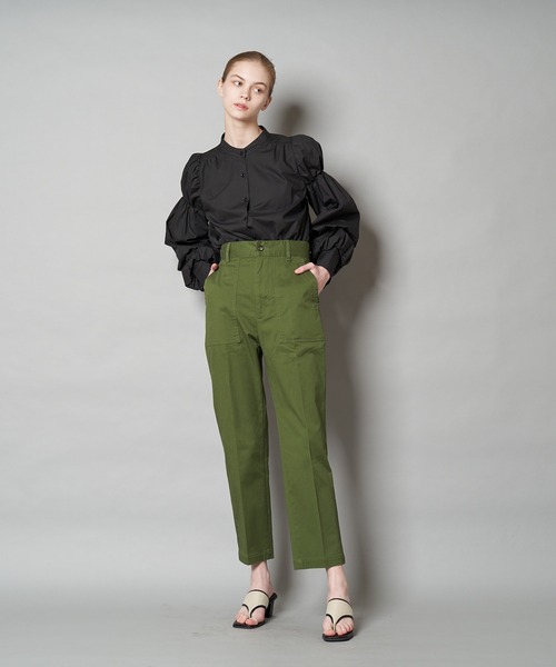 CIAOPANIC（チャオパニック）の「キャンバストングスリムサンダル（サンダル・レディース・ブラック/ブラウン・36/37/38）」の14枚目の写真