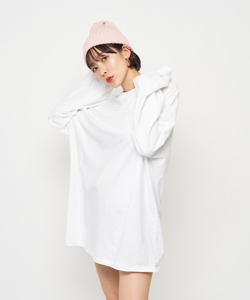 SPIRALGIRL(スパイラルガール)の「クラシックアートロングスリーブTシャツ(Tシャツ/カットソー・レディース・ブラック/オフホワイト/ブルー・FREE)」の5枚目の写真